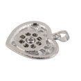 thumbnail image 4 of Colgante de corazón de cristal Zulema aleación de Plata Forma de corazón, 4 of 8