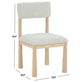 thumbnail image 5 of Safavieh Wrenley Wood Dining Chair in Taupe / Natural, 5 of 7