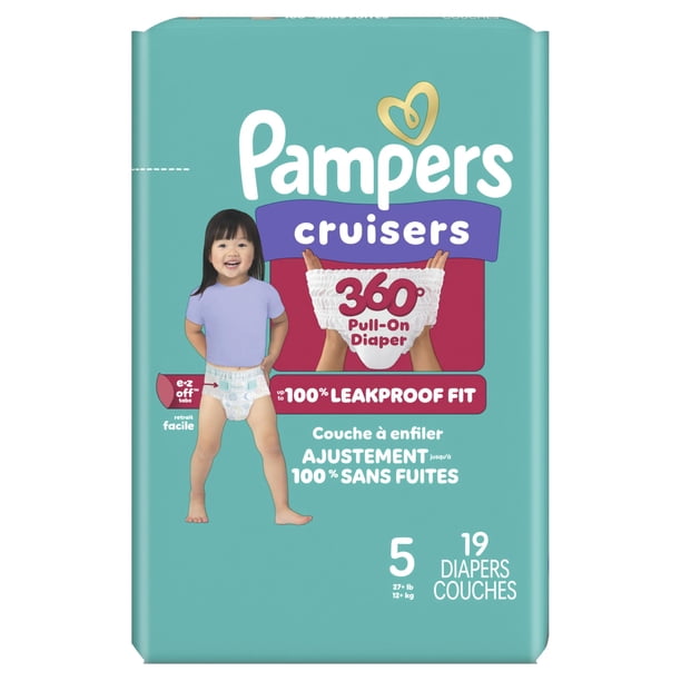 Pañales Pampers Cruisers 360 Talla 5 19 unidades a prueba de fugas