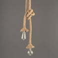 thumbnail image 1 of Lámpara de techo de doble cabezal estilo retro industrial, colgante vintage de cuerda de cáñamo natural para iluminación de comedor y restaurante, estructura simple con líneas elegantes retro para, 1 of 7