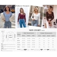 thumbnail image 4 of PRETTYGARDEN Women's Fall Lightweight Ribbed Knit Sweaters | Stretchy Cozy Knitwear,Scalloped Scoop Neck,Long Sleeve Shirts,Slim Fitted Pullover,Basic Layering Tops,Cute Casual Outfits, 4 of 9
