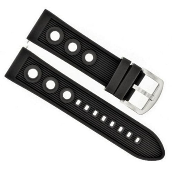 22MM RUBBER DIVER WATCH BAND STRAP FOR INVICTA RUSSIAN 10918 29179 1326 BLACK