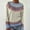 Beige, variant on Fair Isle Sweater Women Wool Sweater Women Pattern Sweaters for Women Fair Isle Sweaters Crochet Sweater Christmas Sweaters for Women Retro Sweater Wine Xl