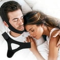 thumbnail image 4 of Chin Strap for Sleeping Comfortable Stop Snoring Solution, Snore Stopper Adjustable, Anti Snoring Devices Breathable and Reusable, Anti Snore Chin Strap for CPAP Users, Black, 4 of 5