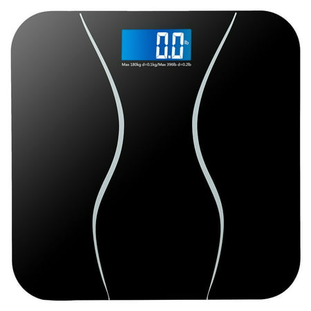 Zimtown New 396LB 180KG Electronic LCD Digital Bathroom Body Weight Scale with