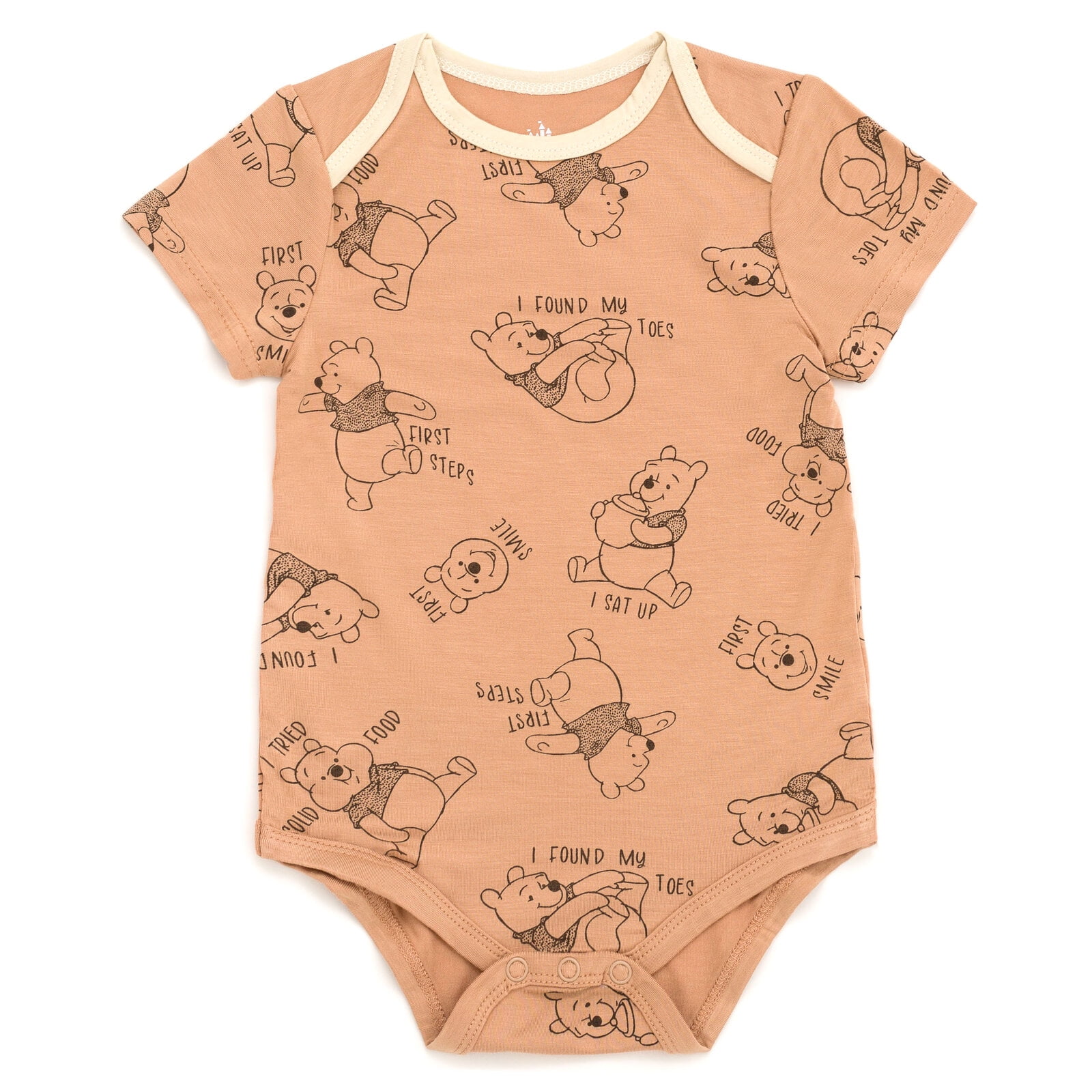 Disney Winnie the Pooh 2 Pack Bamboo Bodysuits Newborn to Infant