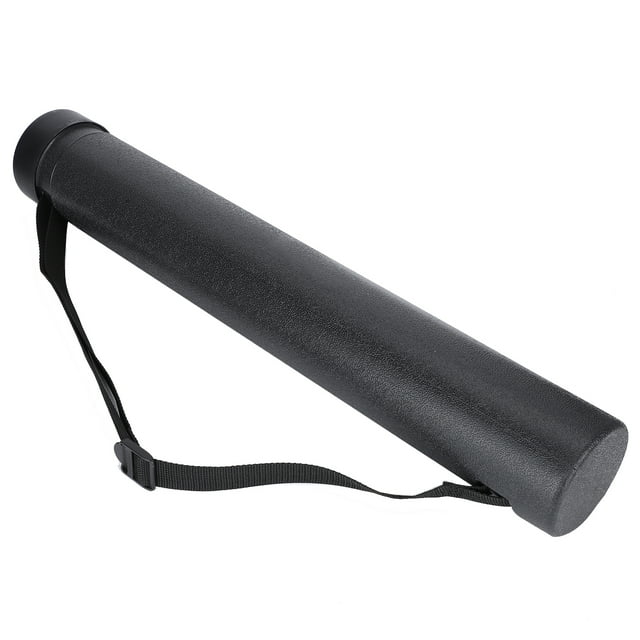 Painting Tube, Plastic Painting Tube, Drawing Tube, Adjustable Moisture-Proof For Maps Travel Posters Black
