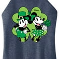thumbnail image 3 of Disney - Mickey Minnie Shamrock - Juniors High Neck Tank Top, 3 of 5
