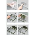 thumbnail image 2 of Sink Trash Strainer, Drain Rack Sponge Rack, Foldable Corner Sink Strainer, Kitchen Sink Food Collector, Easy-to-Use Kitchen Sink Foldable Sink Drain, 2 of 4