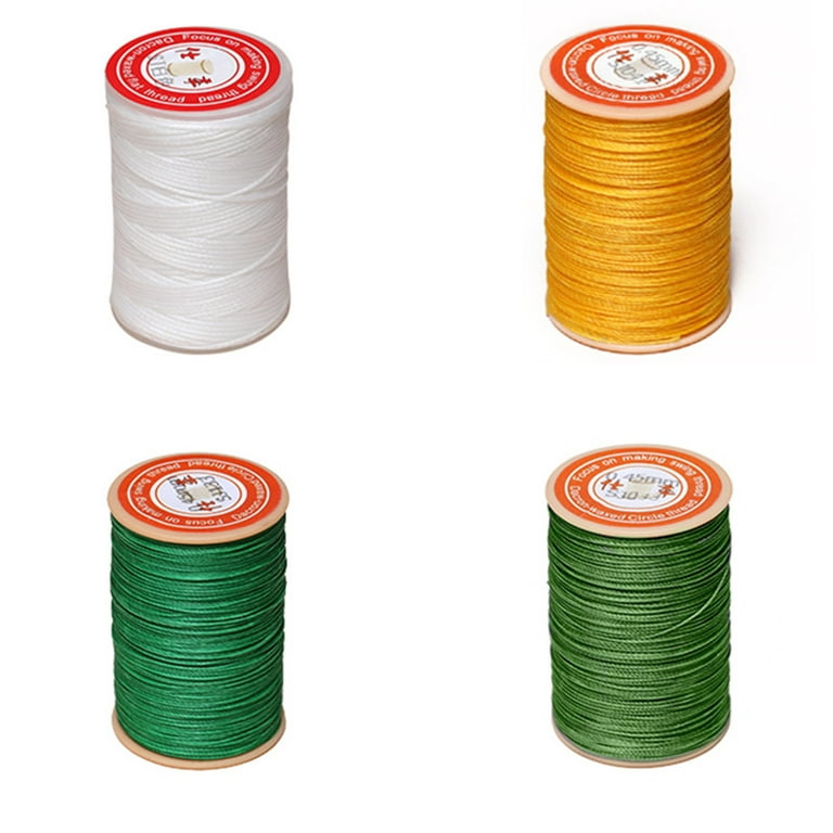 1PC 0.45mm Round Waxed Thread Leather Sewing Thread Hand Stitching
