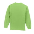 thumbnail image 3 of Port & Company Tall Long Sleeve Essential Pocket Tee-4XLT (Lime), 3 of 3