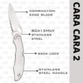 thumbnail image 3 of Spyderco - Cara Cara 2 Combo Satin 3,75, 3 of 5