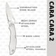 thumbnail image 3 of Cuchillo Spyderco Byrd Cara Cara 2 con hoja de acero de 9,8 cm, 3 of 5