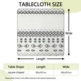thumbnail image 2 of Colorful Floral Print Tablecloth with Stretch Fit for 36 Inch Square Bohemian Style Table Decor, 2 of 6
