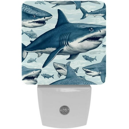 

Shark LED Square Night Lights - Small and Bright Illumination for Your Space