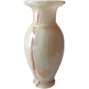 India Meets India Handicraft Flower Vase with Onyx Marble Decorative Home, Offices, Best Gifting, Made by Awarded Indian Artisan