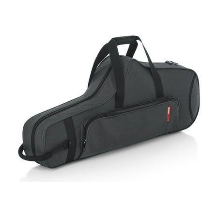 Gator Cases GL-TENOR-SAX-A Lightweight Rigid Nylon Tenor Saxophone Case, Black