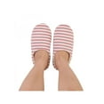 thumbnail image 5 of Winter Women Warm Cotton Striped Slippers Furry Soft Plush Shoes Non-slip Home Indoor, 5 of 5