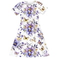 thumbnail image 4 of LOVZFMLL Robe Sans Manches à Rayures avec Nœud pour Filles de 3 à 8 Ans, 4 of 5