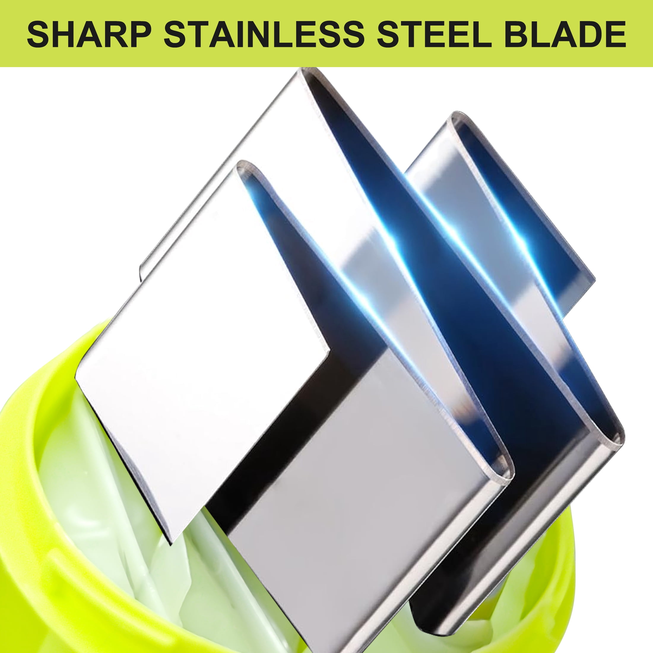 GARITIN Onion Chopper, Hand Press Vegetable Chopper with Stainless Steel Blades Onion Dicer, Manual Food Chopper for Garlic, Onion, Green