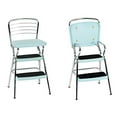 thumbnail image 5 of CoscoProducts Chaise et Marchepied, Acier Allié, Turquoise, Lot de 1, 5 of 5