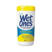 Wet Ones Moist Towelette, Antibacterial, Citrus, Canister, 40 Count