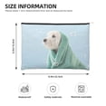 thumbnail image 4 of Vsdgher Dog Wrapped in Towel DuPont paper portable toiletry bag for Women&Men Camping Outdoor Tent Home Office,Hanging Hook, Water-resistant Makeup Cosmetic Bag, 4 of 8