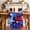Navy Blue, Red, White, variant on Blue Red USA Flag Table Runner 72 Inches, Abstract Moden Oil Painting 4th of July Bed Runner Dresser Scarves Tabletop for Indoor Outdoor Parties/Ceremony/Banquet, 16" x 72"