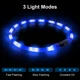 thumbnail image 3 of Collar luminoso para perro, collar fluorescente LED recargable, 8 colores, collar de seguridad ajustable de 3 modos para perros pequeños, grandes y medianos, azul, 3 of 5