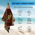 thumbnail image 4 of GZHJMY Beach Towel for Women Girls, Vintage Nature Bath Towel, Oversized Lightweight Sport Towel, 31x51 Inch, 4 of 7