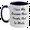 White/Navy, variant on Funny Russian Blue Cat Gifts for Men - I Love My Russian Blue, People Not So Much! Two Tone Coffee Mug for Father's Day