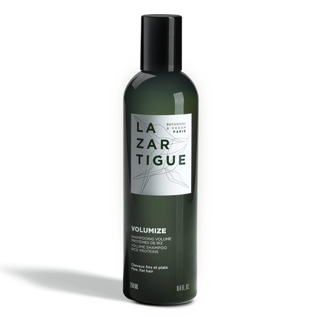 Lazartigue Volumize Shampoo I Da cuerpo y volumen al cabello I Con proteína de arroz I Cabello fino y lacio I 250 ml