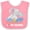 Pink and White, variant on Inktastic I Love My Grandpa Cute Elephants with Moon and Stars Boys or Girls Baby Bib