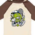 thumbnail image 4 of Inktastic Tennis Ball Boys or Girls Long Sleeve Baby Bodysuit, 4 of 5