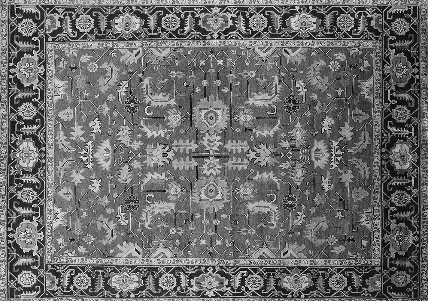 Ahgly Company Indoor Rectangle Oriental Gray Traditional Area Rugs, 2