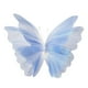 thumbnail image 5 of Mariposa de gasa artificial, mariposa gigante, decoración artesanal, fondo decorativo Azul, 5 of 9