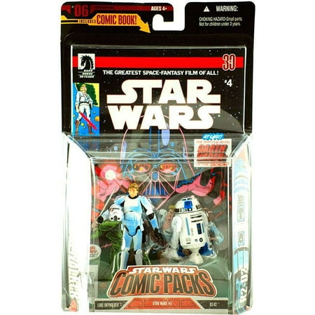Star Wars Comic Packs 2006 Luke Skywalker in Stormtrooper Disguise & R2-D2 Action Figure 2-Pack
