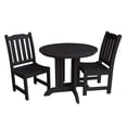 thumbnail image 2 of Highwood's 36" Round 3-pc Lehigh Dining Set - Dining Height, Outdoor, Eco-friendly, Synthetic Wood, 2 of 9