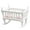 White, variant on BJBSJSZ Adult Decorations 1:12 Dollhouse Miniature Wooden Crib Baby Doll Cradle Bed for Dollhouse Room , DIY Scene Doll Home Furniture Craft Accessoreis