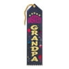 Pack of 6 Blue and Purple "Greatest Grandpa Award" School Award Ribbon Bookmarks 8"