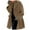 Khaki, variant on Wyzesi Womens Coats Plus Size Womens Winter Wool Coat Trench Jacket Ladies Warm Slim Long Overcoat Outwear Quilted Jacket Womens Women's Fleece Jacket Black