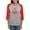Heather/Red, variant on CafePress - Magic Red Mana Long Sleeve T Shirt - Womens Baseball Tee