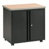 OFM Core Collection Mesa Series Wheeled Locking Mobile Utility Station Cabinet with Laminate Top, in Maple (66746-MPL)