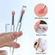 thumbnail image 2 of Pincel de labios, aplicador de silicona para labios, reutilizable, 3 piezas, aplicador de mascarilla de labios, pincel de silicona para labios, aplicador retráctil de bálsamo de brillo de, 2 of 7