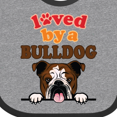 thumbnail image 4 of Inktastic English Bulldog Dog Girls Baby Bib, 4 of 4