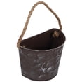 thumbnail image 4 of Miangastore Chic Iron and Hemp Rope Hanging Flowerpot Dark Brown for Indoor Outdoor Decor with Retro Design 2pcs, 4 of 8