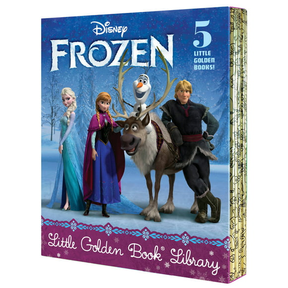 Little Golden Book: Frozen Little Golden Book Library (Disney Frozen) : Frozen; A New Reindeer Friend; Olaf's Perfect Day; The Best Birthday Ever; Olaf Waits for Spring (Hardcover)