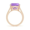 thumbnail image 2 of ANGARA Natural 6.15 Ct. Amethyst Solitaire Ring in 14K Rose Gold for Women (Ring Size: 7.5), 2 of 9