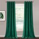thumbnail image 1 of Cortinas StanGh de terciopelo verde esmeralda, 260 x 260 cm, 2 paneles, 1 of 7