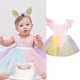 thumbnail image 1 of Weiqiqre Robes Décontractées pour Filles, Barboteuse Sans Manches en Dentelle à Sequins pour Bébé Fille, 1 of 9